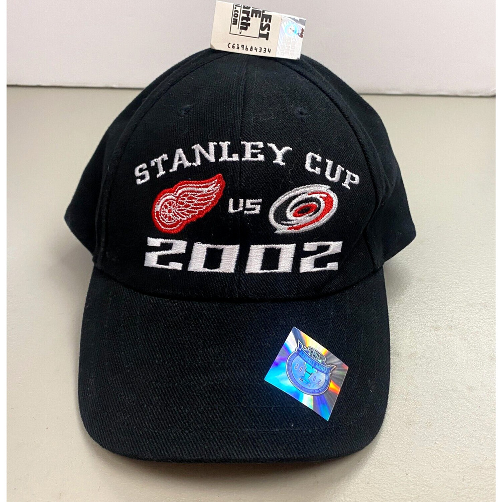 Stanley Cup 2002 Detroit Red Wings‎ Hat Cap NHL Strapback Embroidered NEW Vtg